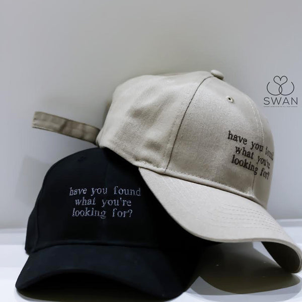 Black "Searching" Hat