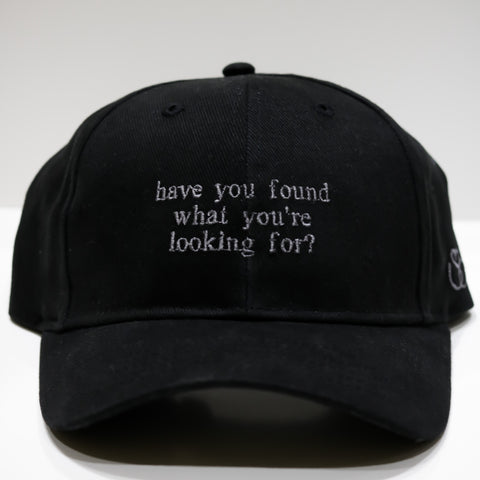 Black "Searching" Hat